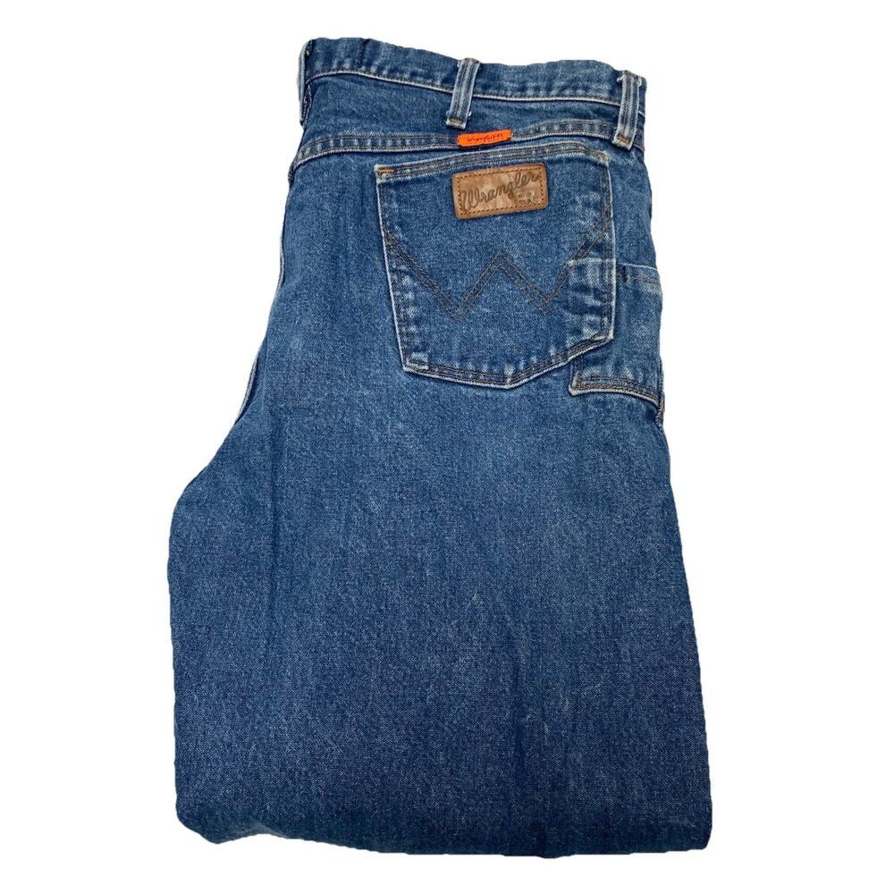 Wrangler FR Men's Jeans Blue 38x32 Flame Resistant Relaxed Fit